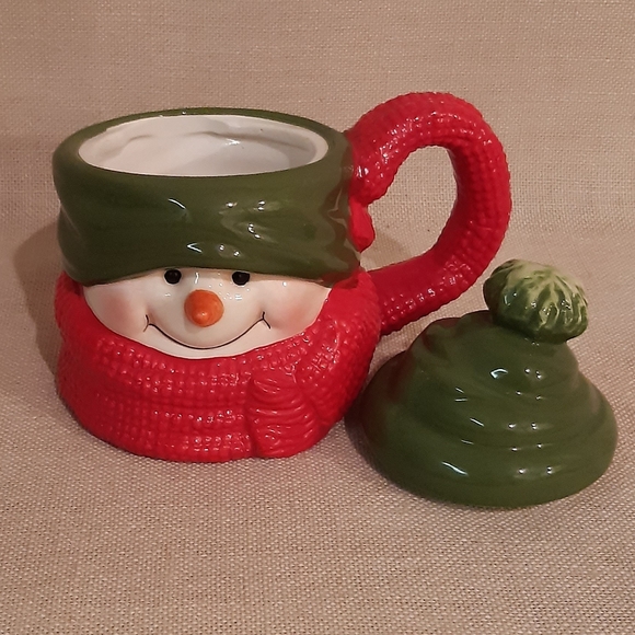 Ceramic Snowman Tea Mug - Picture 3 of 4